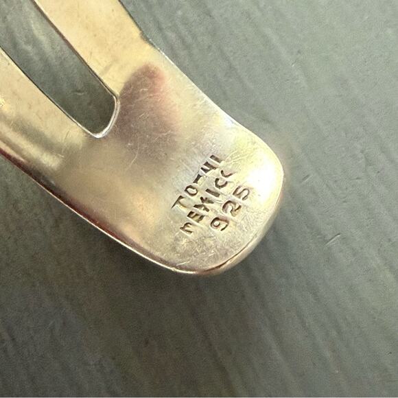 Taxco 925 Sterling Silver & Brass Rope Cuff Bracelet - Picture 5 of 10